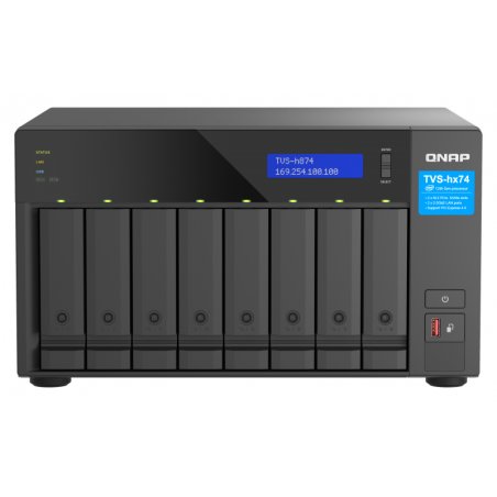 QNAP TVS-h874 NAS Tower Ethernet LAN Black i5-12400