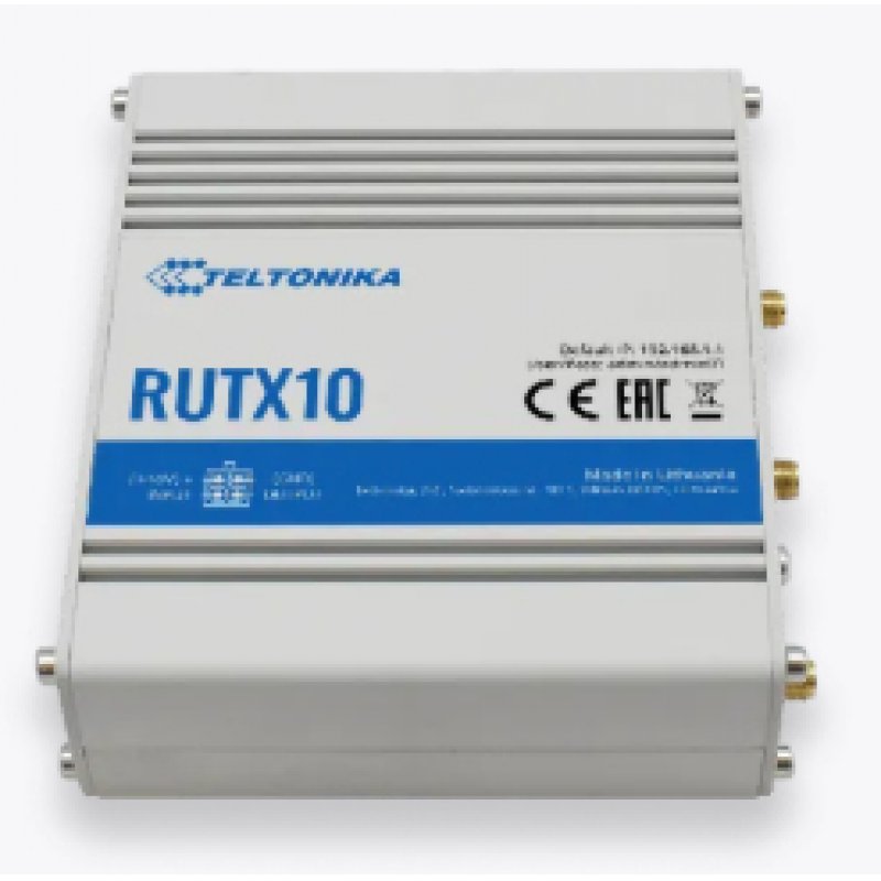 Teltonika RUTX10 routeur sans fil Gigabit Ethernet Bi-bande (2,4 GHz / 5 GHz) Blanc