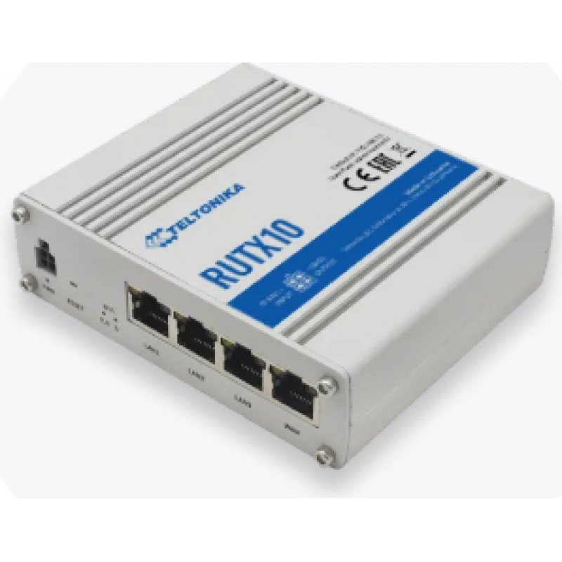 Teltonika RUTX10 routeur sans fil Gigabit Ethernet Bi-bande (2,4 GHz / 5 GHz) Blanc