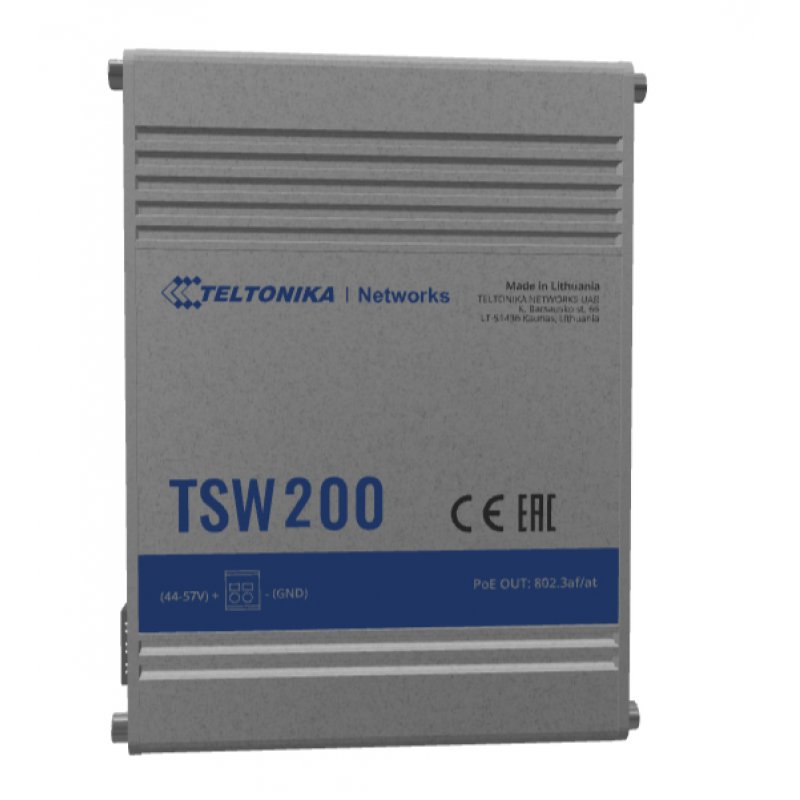 Teltonika TSW200 commutateur réseau Non-géré Gigabit Ethernet (10/100/1000) Connexion Ethernet, supportant l'alimenta