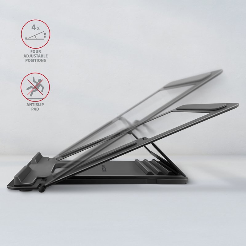 Axagon STND-L notebook stand Grey 40.6 cm (16")