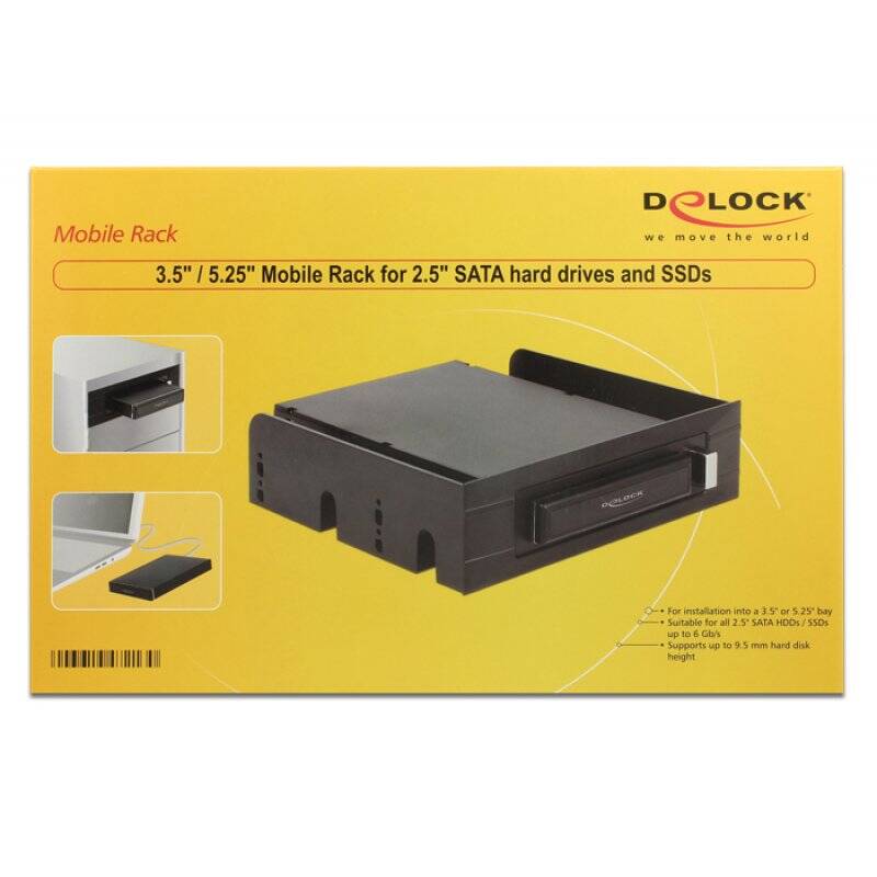 DeLOCK 47213 Obturateur de baie de lecteur Noir
