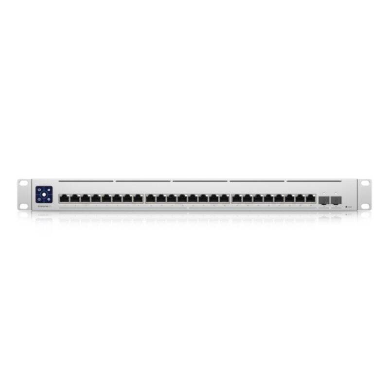 Ubiquiti Switch UniFi 24xRJ45 10G/2xSFP28 25G Managed 19" Rack-Mountable, 1,3" Touchscreen