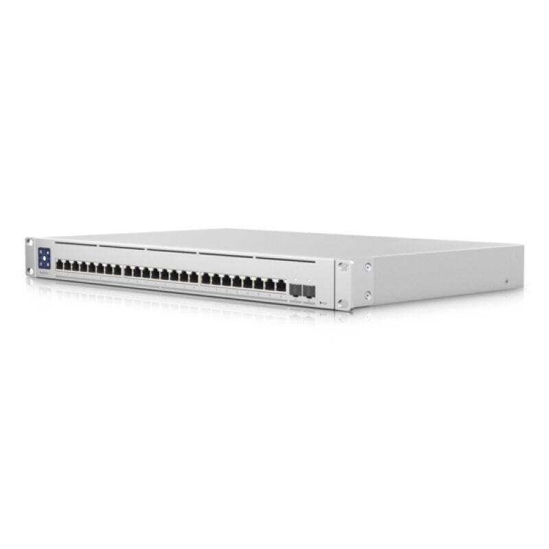 Ubiquiti Switch UniFi 24xRJ45 10G/2xSFP28 25G Managed 19" Rack-Mountable, 1,3" Touchscreen