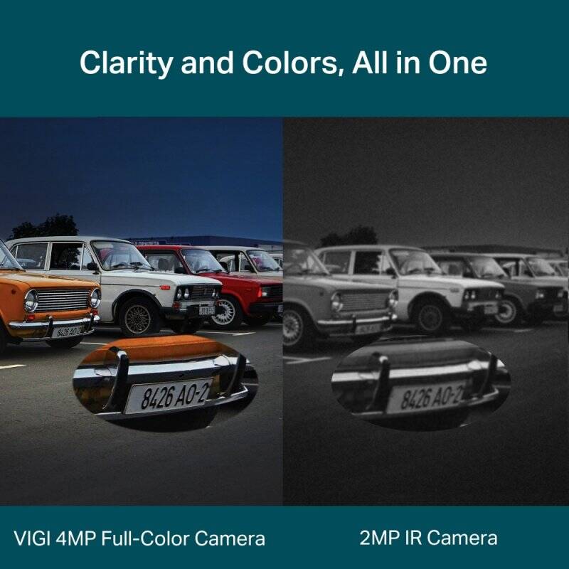 TP-Link VIGI 4MP Outdoor Full-Color Pan Tilt Network Camera