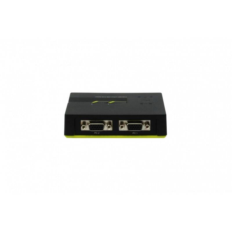 LevelOne 2-Port USB VGA KVM Switch, audio support