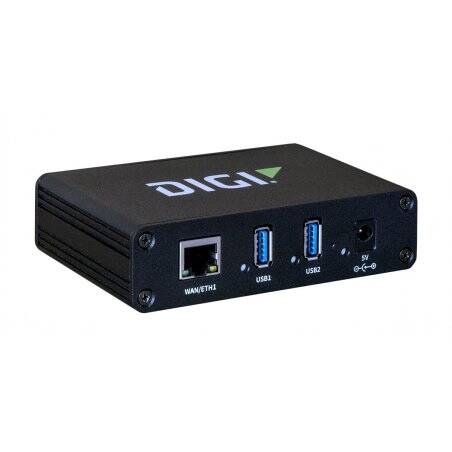 Digi AW02-G300 hub & concentrateur USB 3.2 Gen 1 (3.1 Gen 1) Type-A 1000 Mbit/s Noir