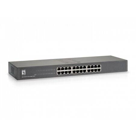 LevelOne GSW-2457 commutateur réseau Non-géré Gigabit Ethernet (10/100/1000) Noir
