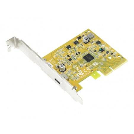 IO Sunix PCIe3.0 x4  1xUSB Type-C 3.2 Gen2x2  (USB2321C) LP inkl. Low-Profile Slotblech