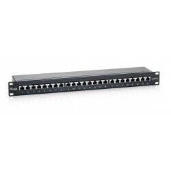 Equip 24-Port Cat.6 Shielded Patch Panel, Black