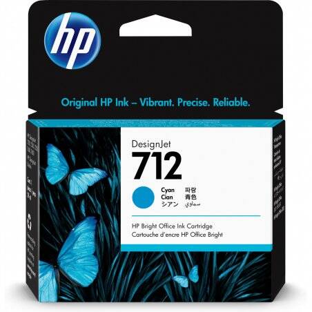 Tinte HP DesignjetT 712 Cyan 29ml 3ED67A