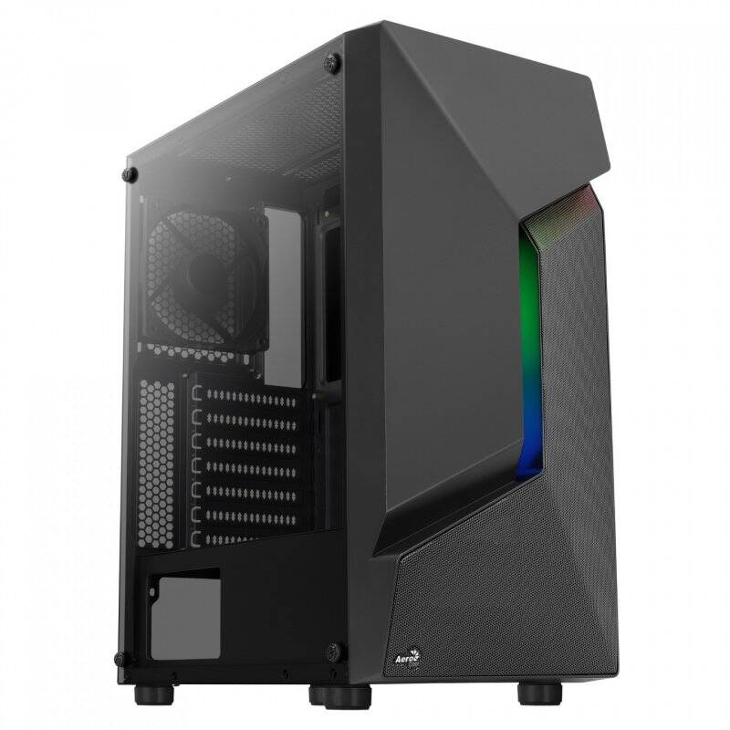 Aerocool Scape-G-BK-v1 Midi-Tower, Tempered Glass - schwarz