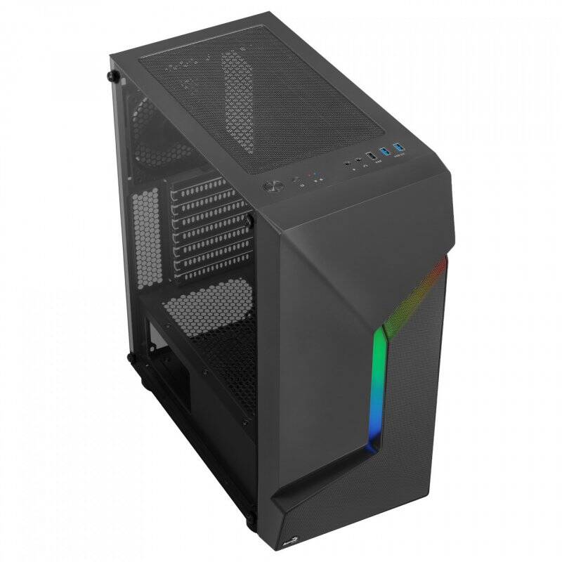 Aerocool Scape-G-BK-v1 Midi-Tower, Tempered Glass - schwarz