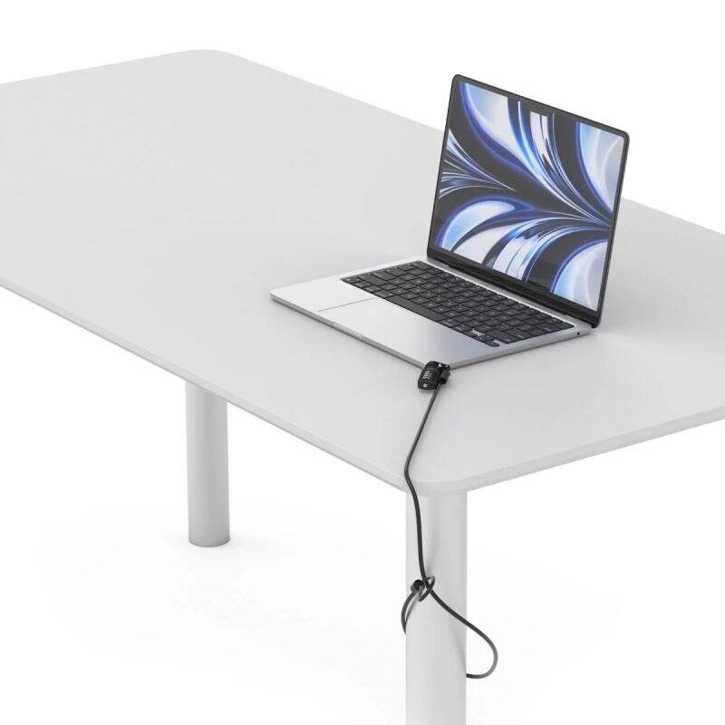 LEDGE MACBOOK AIR2022 M2 T-SLOT LOCK ADAPT COMB. CBL LOCK SILVER