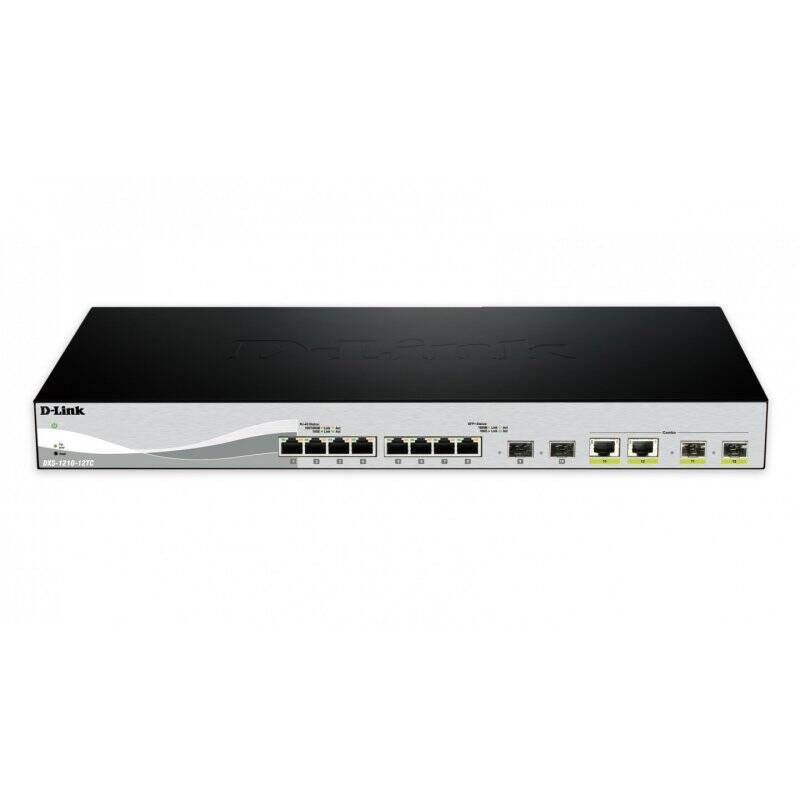 D-Link DXS-1210-12SC/E network switch Managed L2 10G Ethernet (100/1000/10000) 1U Black, Silver