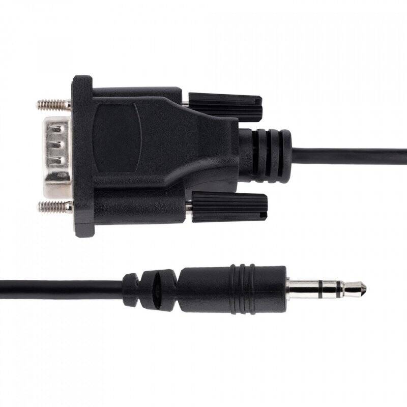 1M DB9 TO 3.5MM SERIAL CABLE - RS232 MALE TO 3.5MM SERIAL CABLE