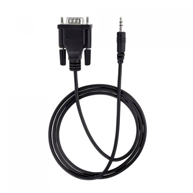 StarTech.com Câble Série DB9 vers 3.5mm de 1m - Câble RS232 DB9 Mâle à 3.5mm - Adaptateur Série DB9 à 3.5mm pour 