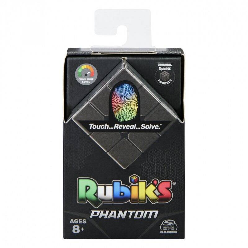 Spin Master Rubik’s Phantom, 3x3 Cube Advanced Technology Difficult 3D Puzzle Travel Game Stress Relief Fidget Toy Act