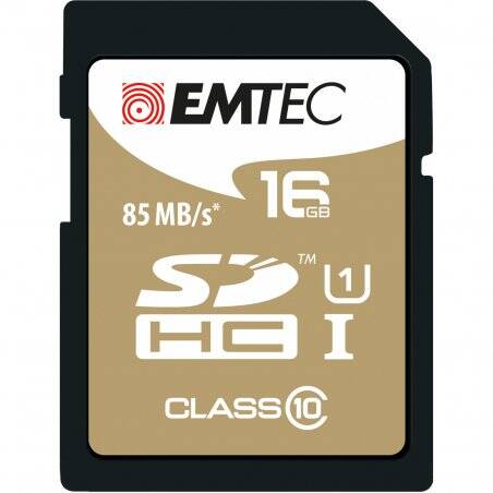 Carte mémoire SD avec adaptateur Emtec EliteGold - 16Go