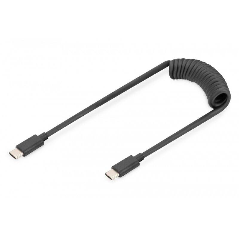 Digitus Câble spiralé USB 2.0 – USB-C vers USB-C