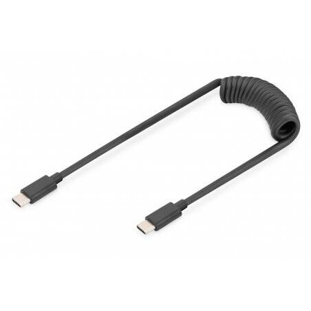 Digitus Câble spiralé USB 2.0 – USB-C vers USB-C
