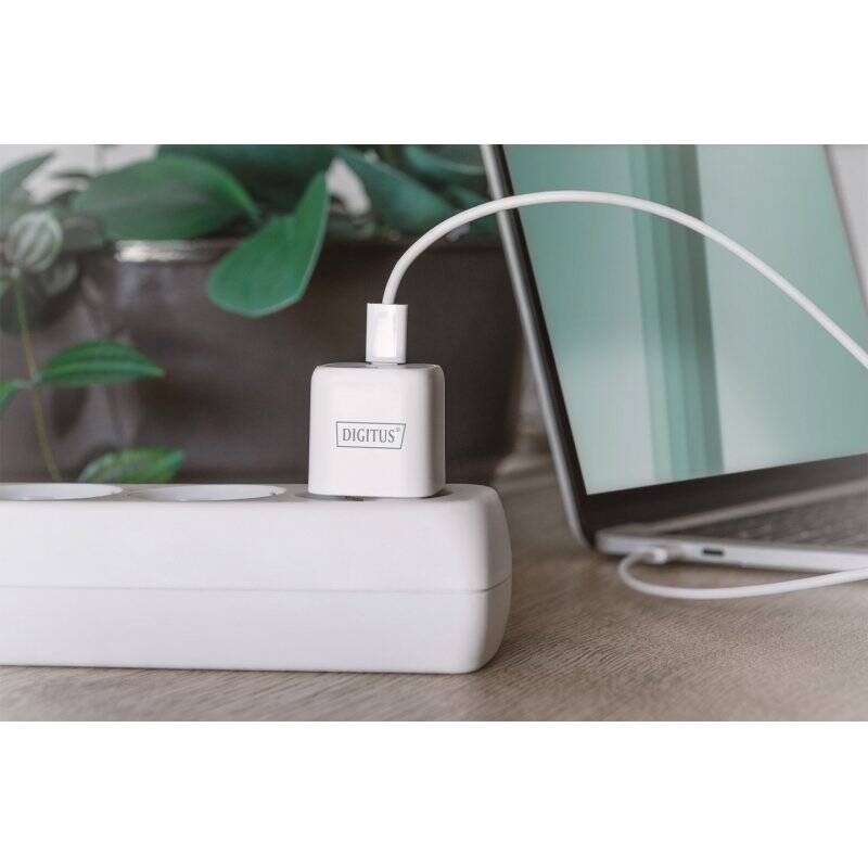 Adap Digitus USB-C Mini charging white