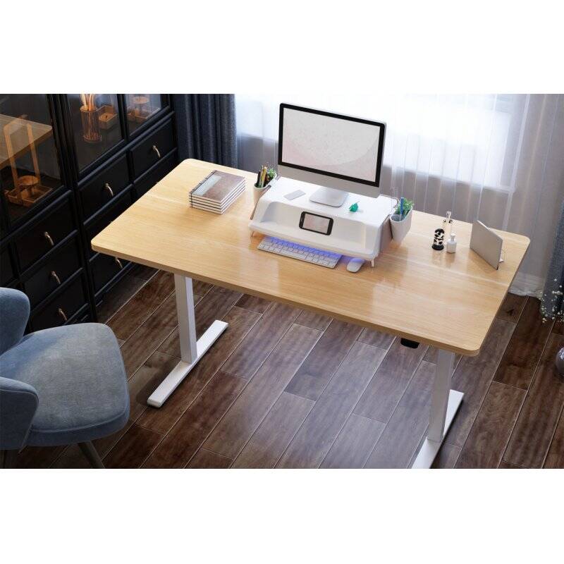 Digitus Piètement de table réglable en hauteur électriquement, un moteur, 2 vitesses, blanc