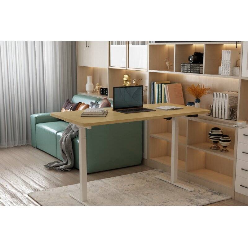 Digitus Piètement de table réglable en hauteur électriquement, un moteur, 2 vitesses, blanc