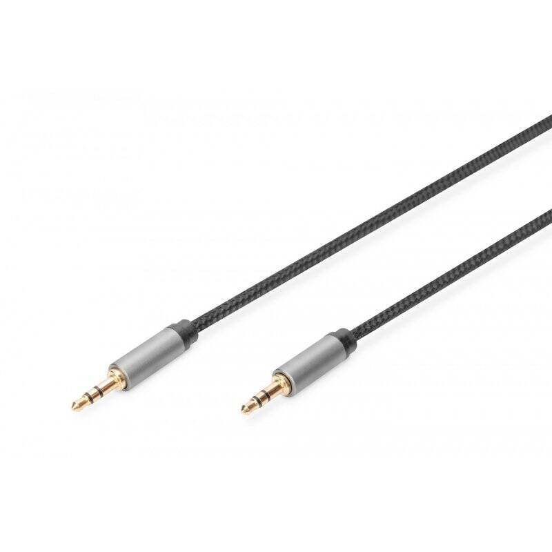 Digitus Câble de raccordement audio, jack mâle 3,5 mm vers jack mâle 3,5 mm