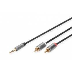 Cable Digitus Stereo 3.5mm to 2RCA Splitter Y 1,8m