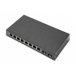 Digitus 8-Port Gigabit + 2 Gigabit SFP Ethernet, Unmanaged Switch
