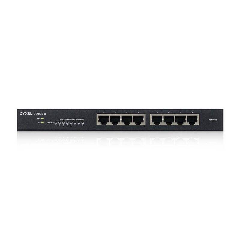 SWITCH SMART ADMINISTRABLE 8 PORTS GBPS RJ45 - NON RACKABLE