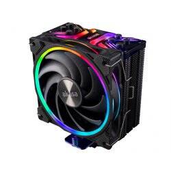 Akasa Soho H4 Plus Processeur Refroidisseur d'air 12 cm Noir 1 pièce(s)