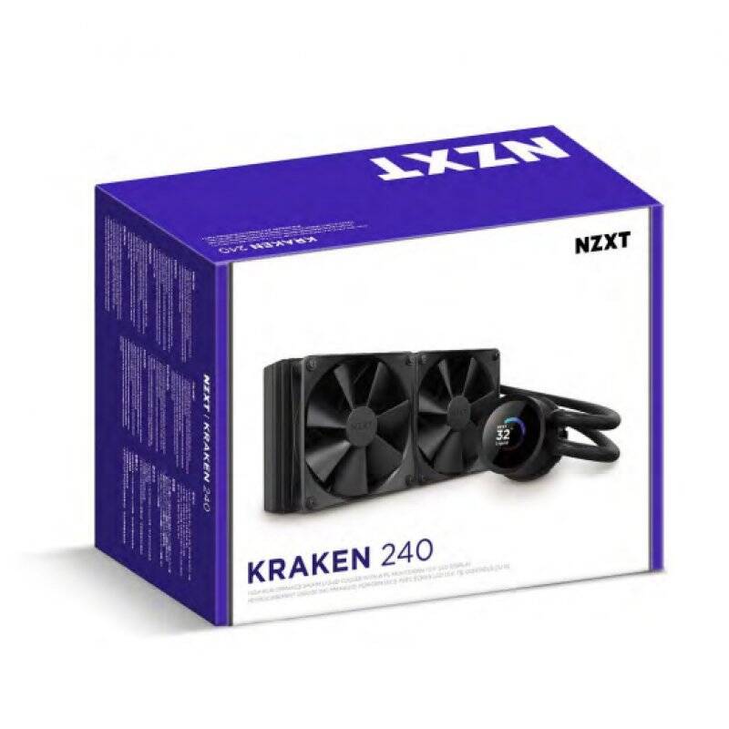 NZXT Kraken 240 Processeur Refroidisseur de liquide tout-en-un 12 cm Noir 1 pièce(s)