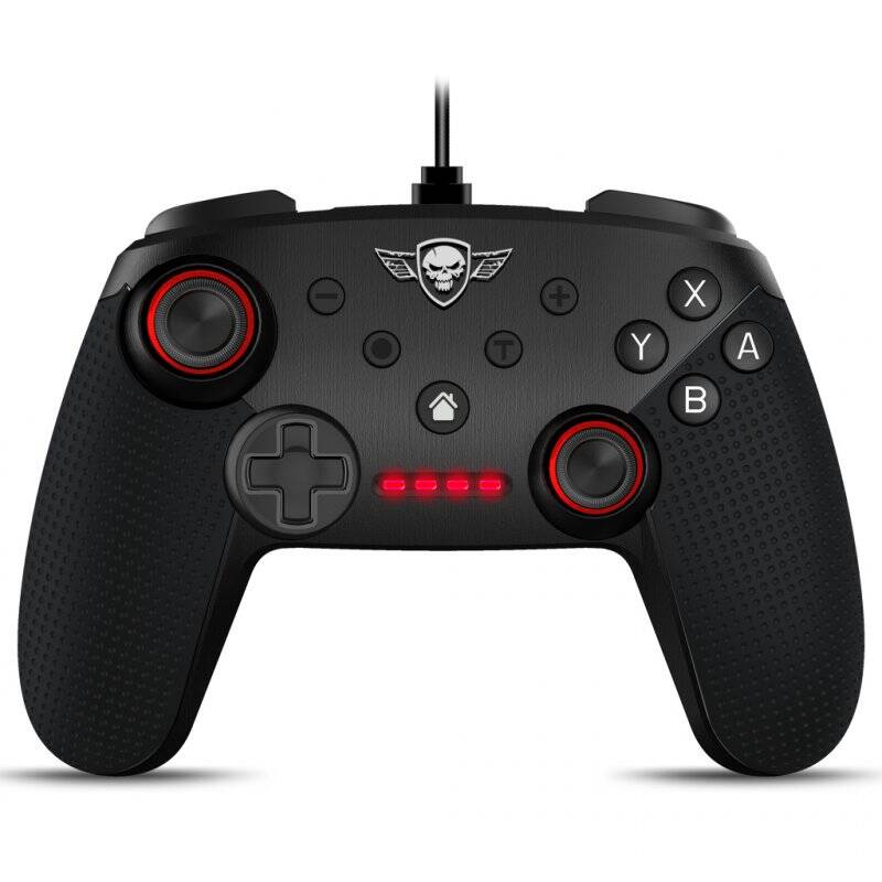 Spirit of Gamer SOG-BTGPS accessoire de jeux vidéo Noir Bluetooth/USB Manette de jeu Analogique/Numérique Nintendo Swi