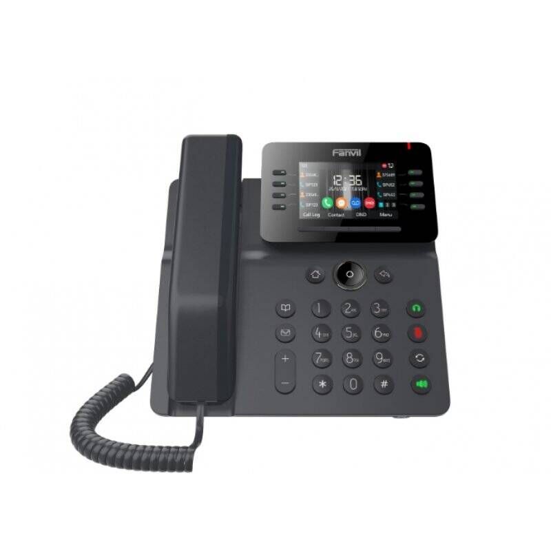 STOCK2 - Fanvil V64 téléphone fixe Noir 12 lignes LCD Wifi
