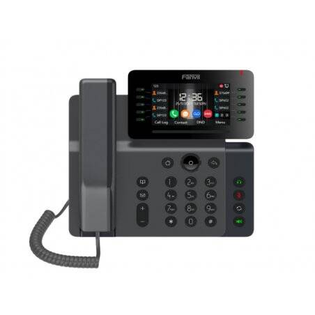 Fanvil V65 téléphone fixe Noir 20 lignes LCD Wifi
