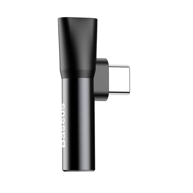 Baseus Converter L41 Type-C (input) for Type-C + 3.5 mm connector Black (CATL41-01)