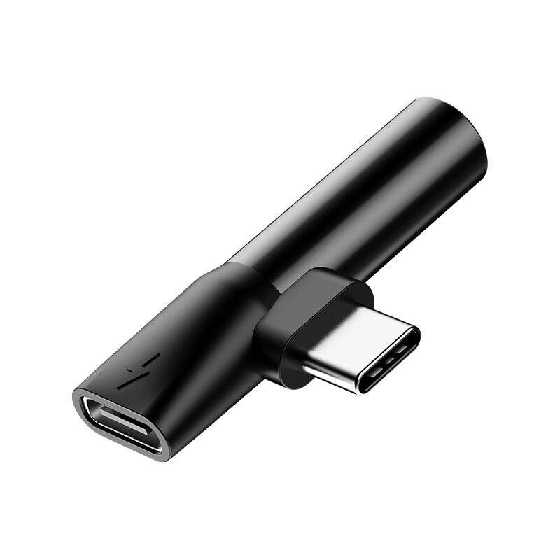 Baseus CATL41-01 changeur de genre de câble Type-C Type-C / 3.5 mm Noir