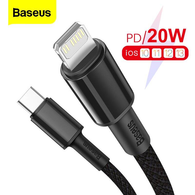Baseus CATLGD-01 lightning cable 1 m Black