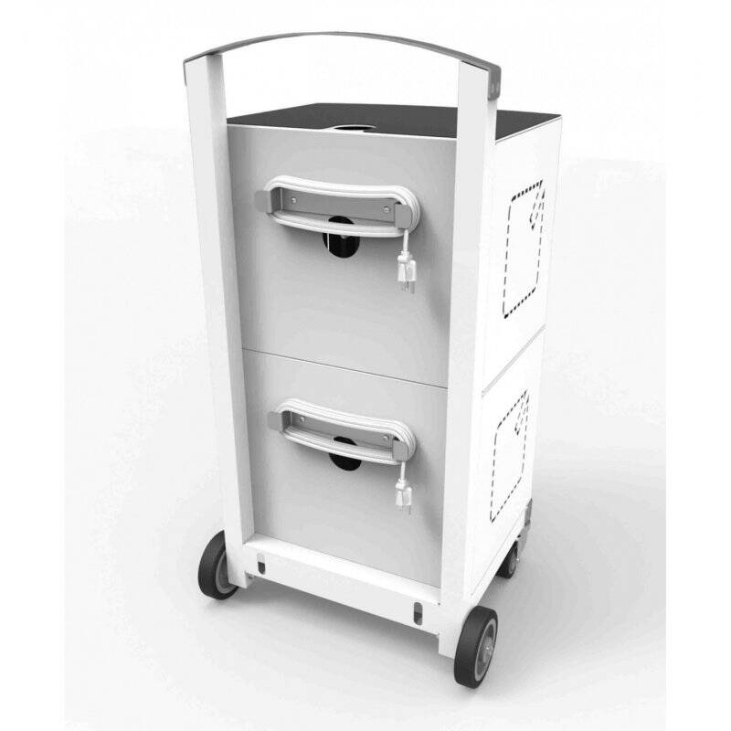 Compulocks CartiPad Duo Tablet/Laptop Charging Rolling Cart 32 Devices EU Power Plug