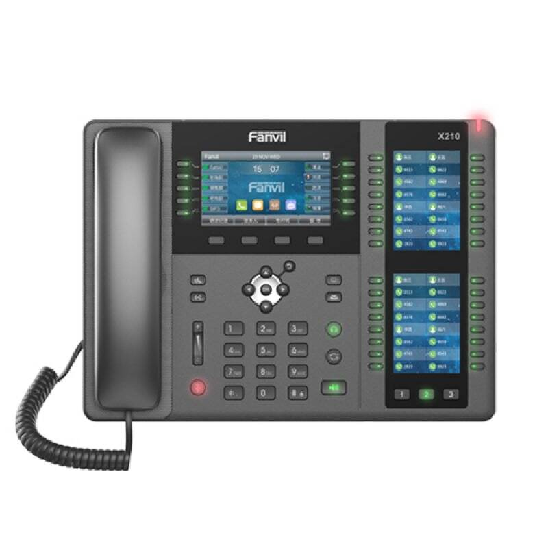 Fanvil X210 IP phone Black 20 lines LCD