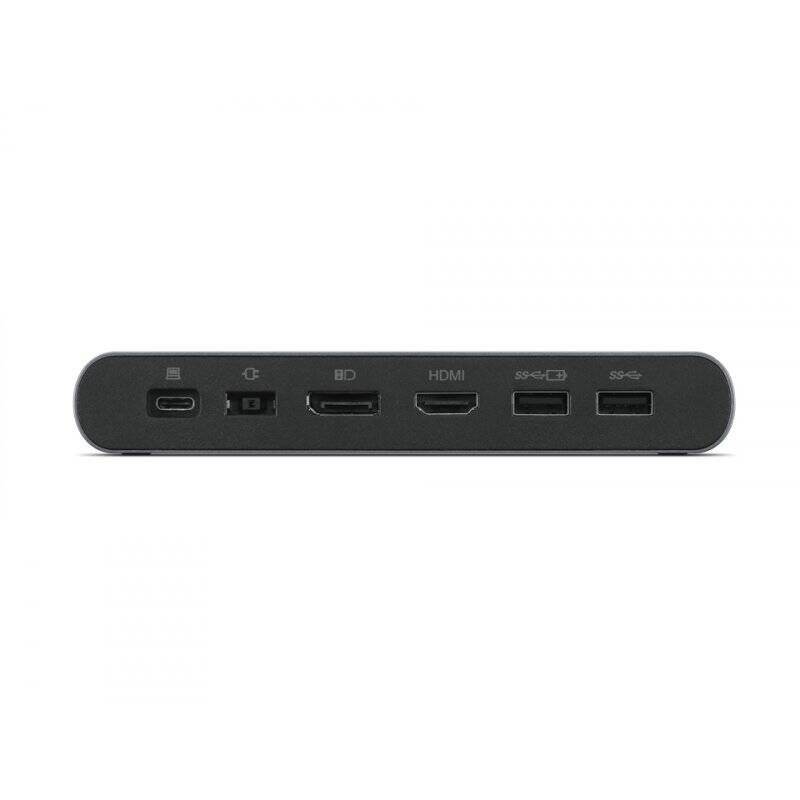 Lenovo 40B30090EU station d'accueil 2 x USB 3.2 Gen 2 (3.1 Gen 2) Type-C Gris