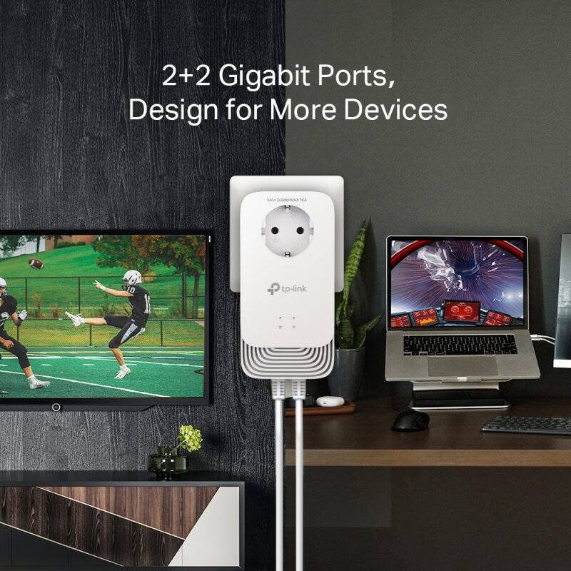 TP-Link PG2400P KIT Adaptateur réseau CPL 1428 Mbit/s Ethernet/LAN Blanc 2 pièce(s)