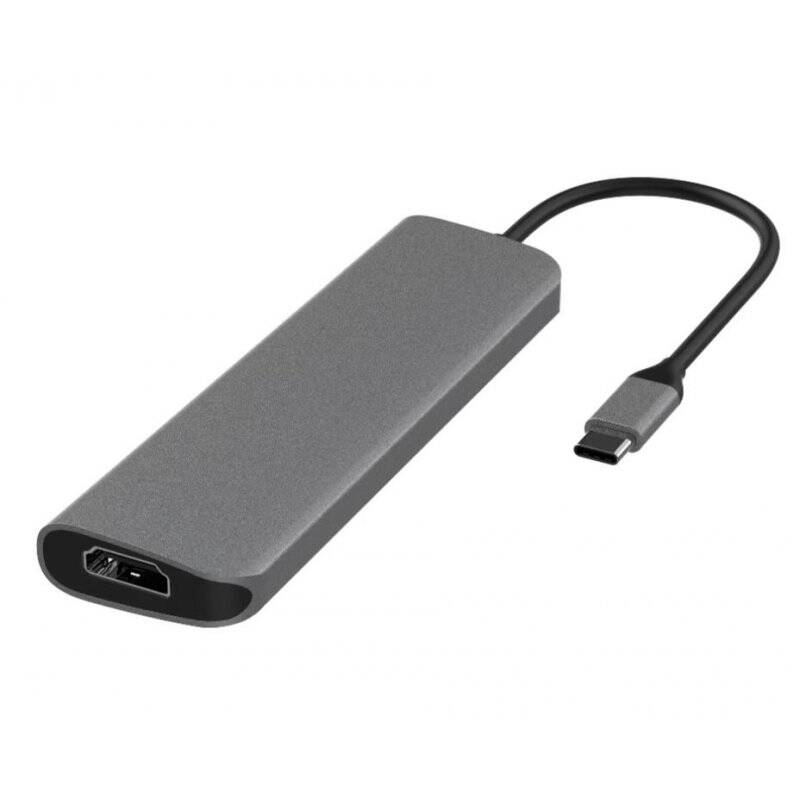 USB-C (M) HUB WITH 3X USB-C (F)/1X USB-A (F)/1X HDMI PASS TH