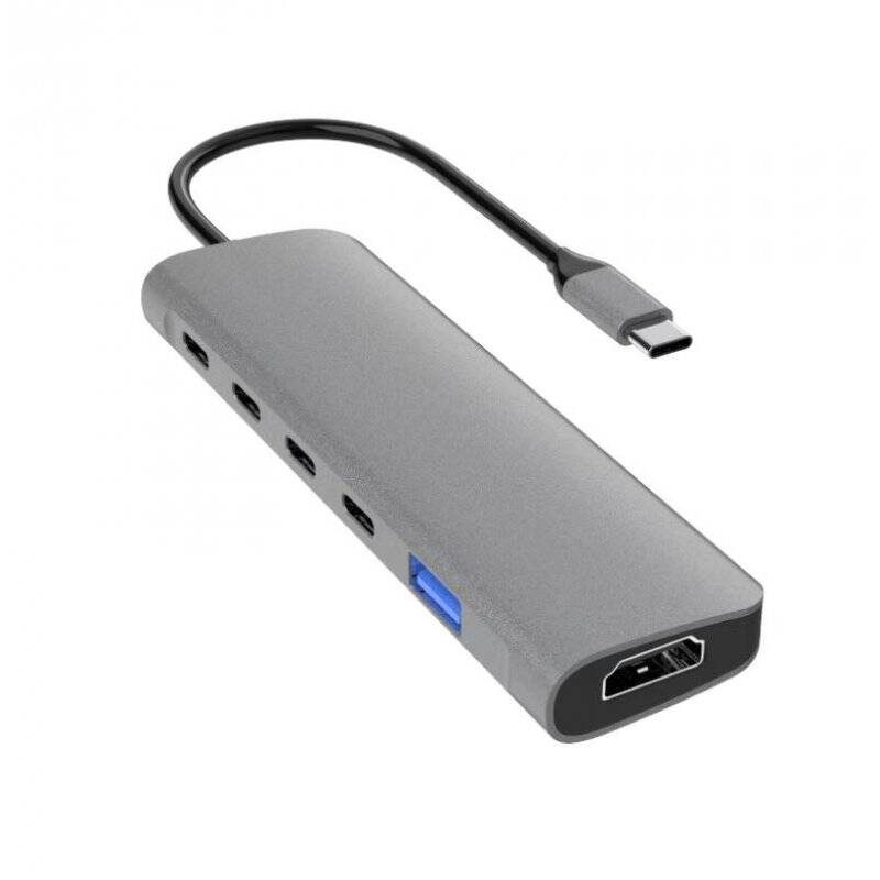 DLH DY-TU5005 station d'accueil USB Type-C Argent