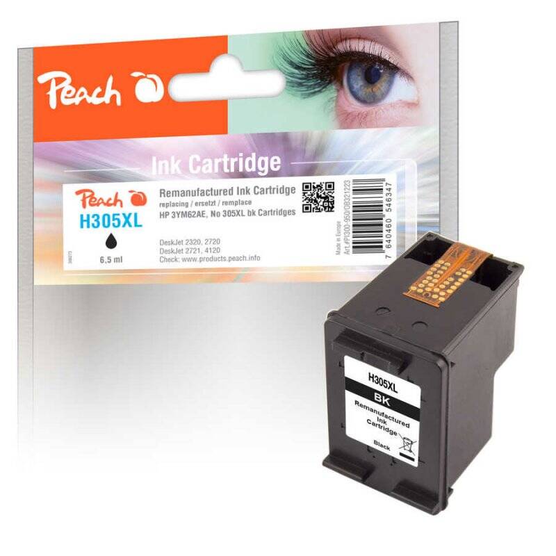 Peach H305XL ink cartridge 1 pc(s) Compatible High (XL) Yield Black
