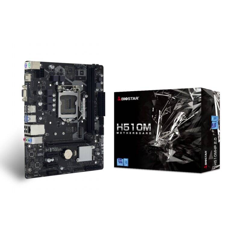 Biostar H510MHP 2.0 carte mère Intel H510 LGA 1200 (Socket H5) micro ATX