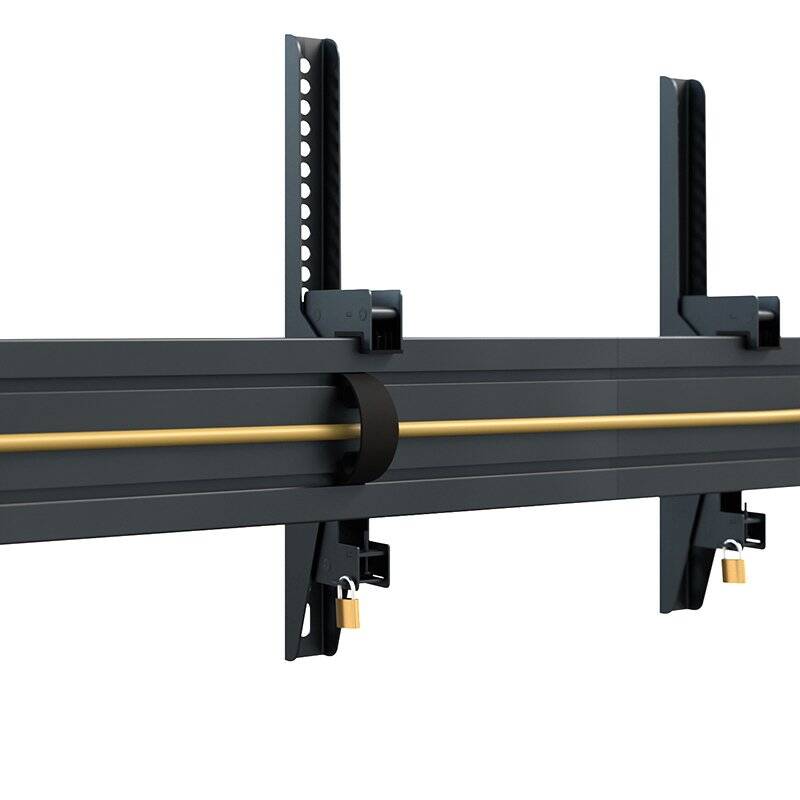 Hagor 3313 monitor mount / stand 165.1 cm (65") Black Ceiling