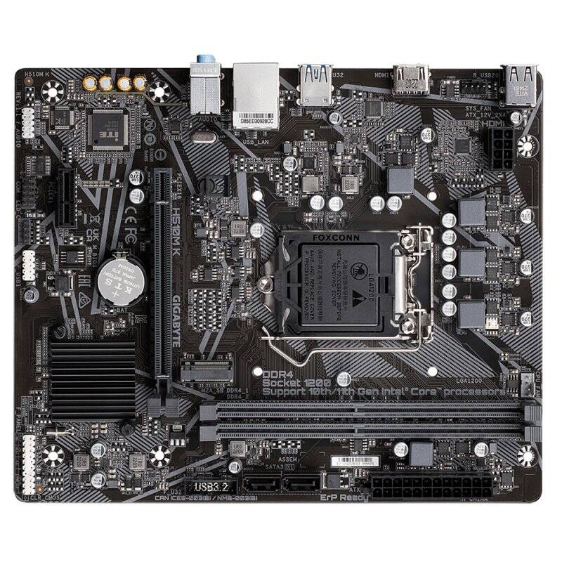 Gigabyte H510M K 1.0 motherboard Intel B560 Express LGA 1200 (Socket H5) micro ATX